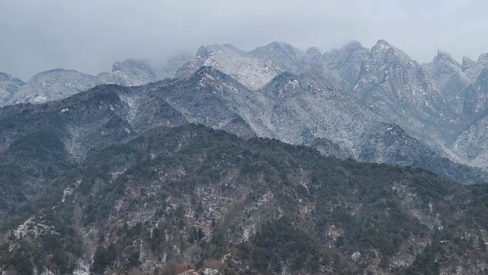 王顺山雪景航拍