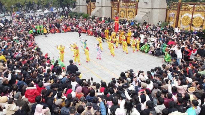 航拍英歌舞 非遗素材 升格视频