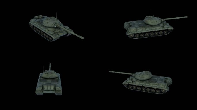 苏联T-10M重型坦克旋转透明