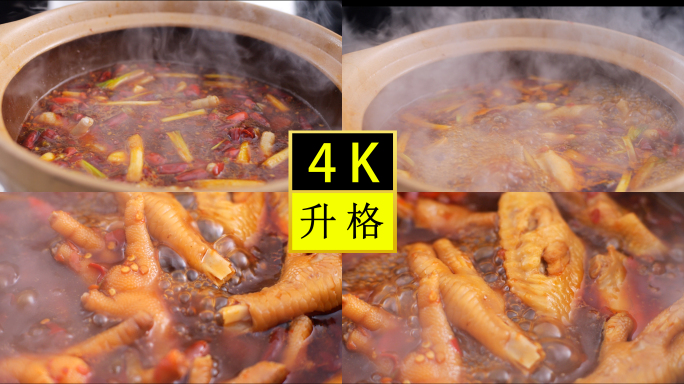 卤鸡爪鸡翅-香辣鸡爪鸡翅-鸡汁焖锅鸡肉煲