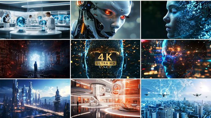 AI人工智能机器人数字生命体虚拟现实科技