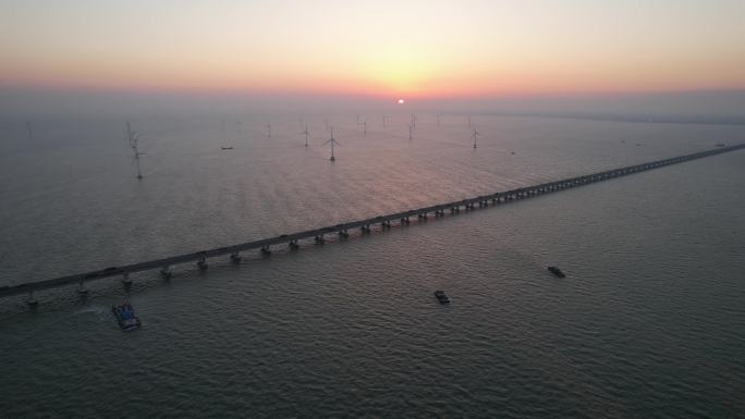 东海大桥日落