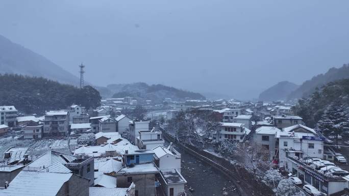 浙江江山雪景