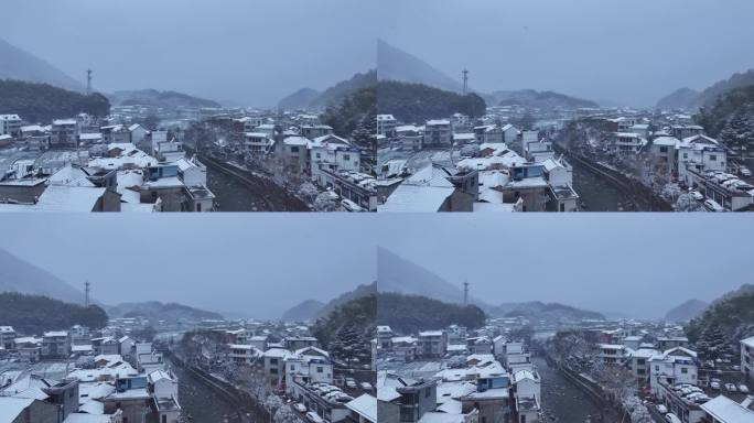 浙江江山雪景