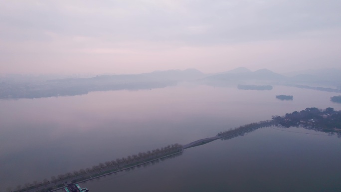 航拍杭州西湖