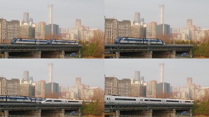 高铁驶入北京 中国尊