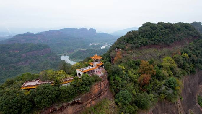 韶关丹霞山自然风光丹霞地质地貌锦江山水