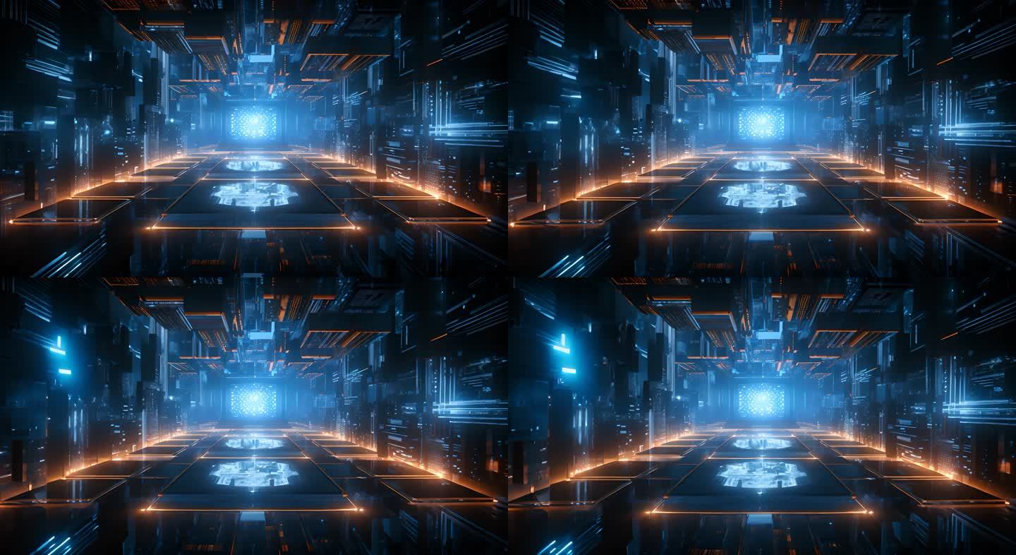 量子计算机，科幻场景，led，dj素材4