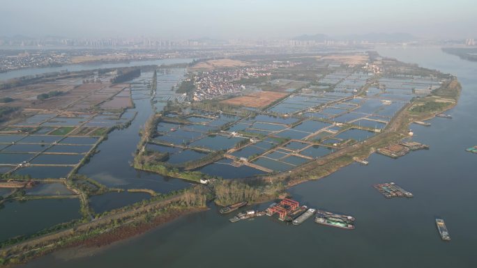 杭州五丰岛航拍