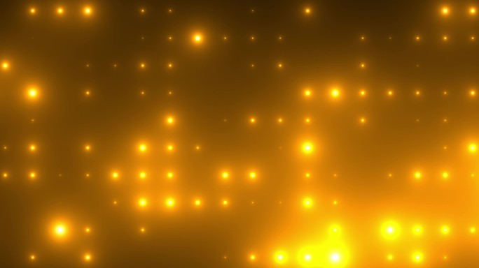 6K黄色阵列灯光(小)闪烁背景无缝循环