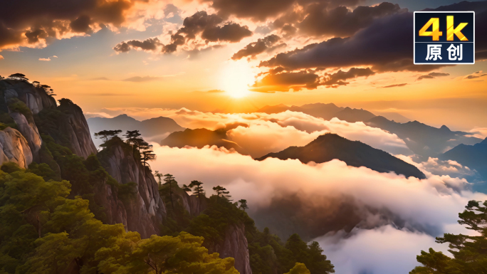 黄山日出云海