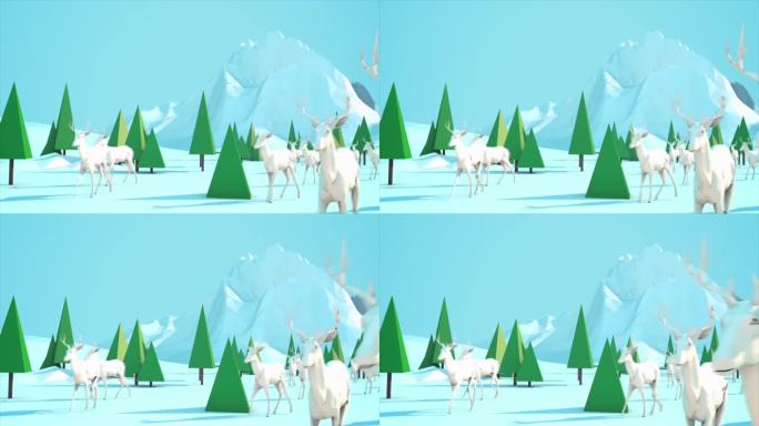 雪地3D动画