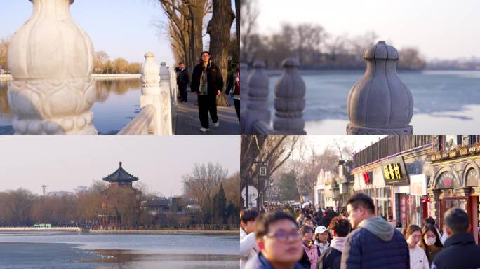4K北京历史文化旅游风景区什刹海3