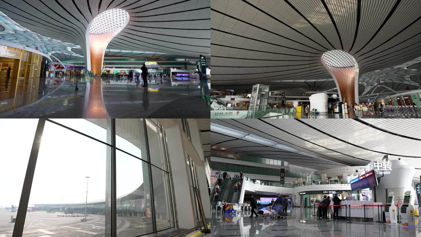 4K北京大兴国际机场候机楼空镜2