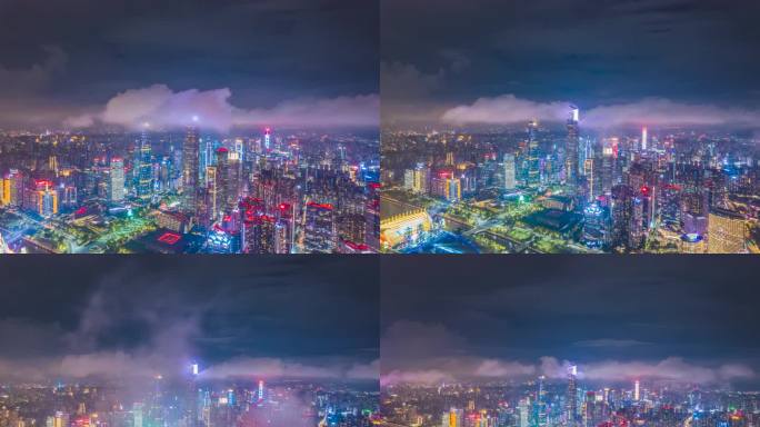 雨后广州塔夜景
