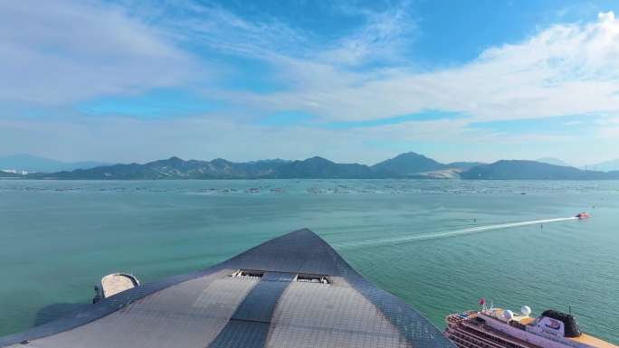 太子湾蛇口港航拍蛇口邮轮中心邮轮母港深圳