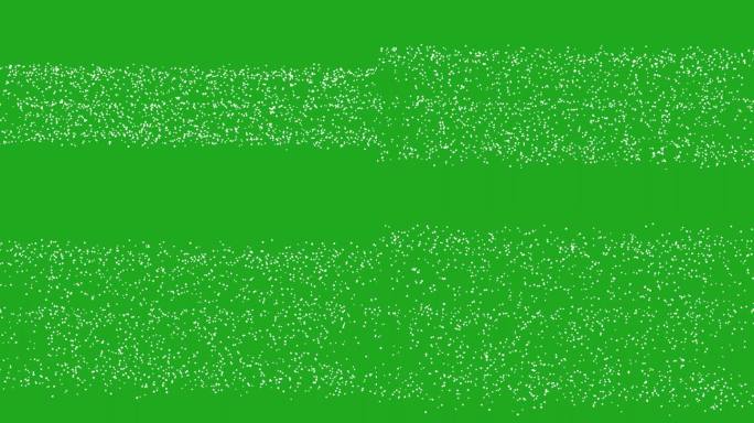 爆炸散景粒子上的一条线绿色屏幕运动图形