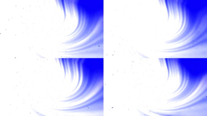 深蓝色的光线从右上角到白色背景上的中心，为你自己的内容空间，慢慢到达尘埃颗粒。抽象。
