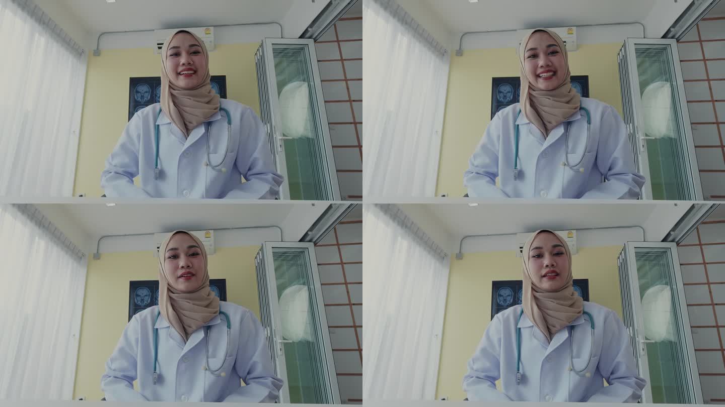 医学生伊斯兰亚洲女性