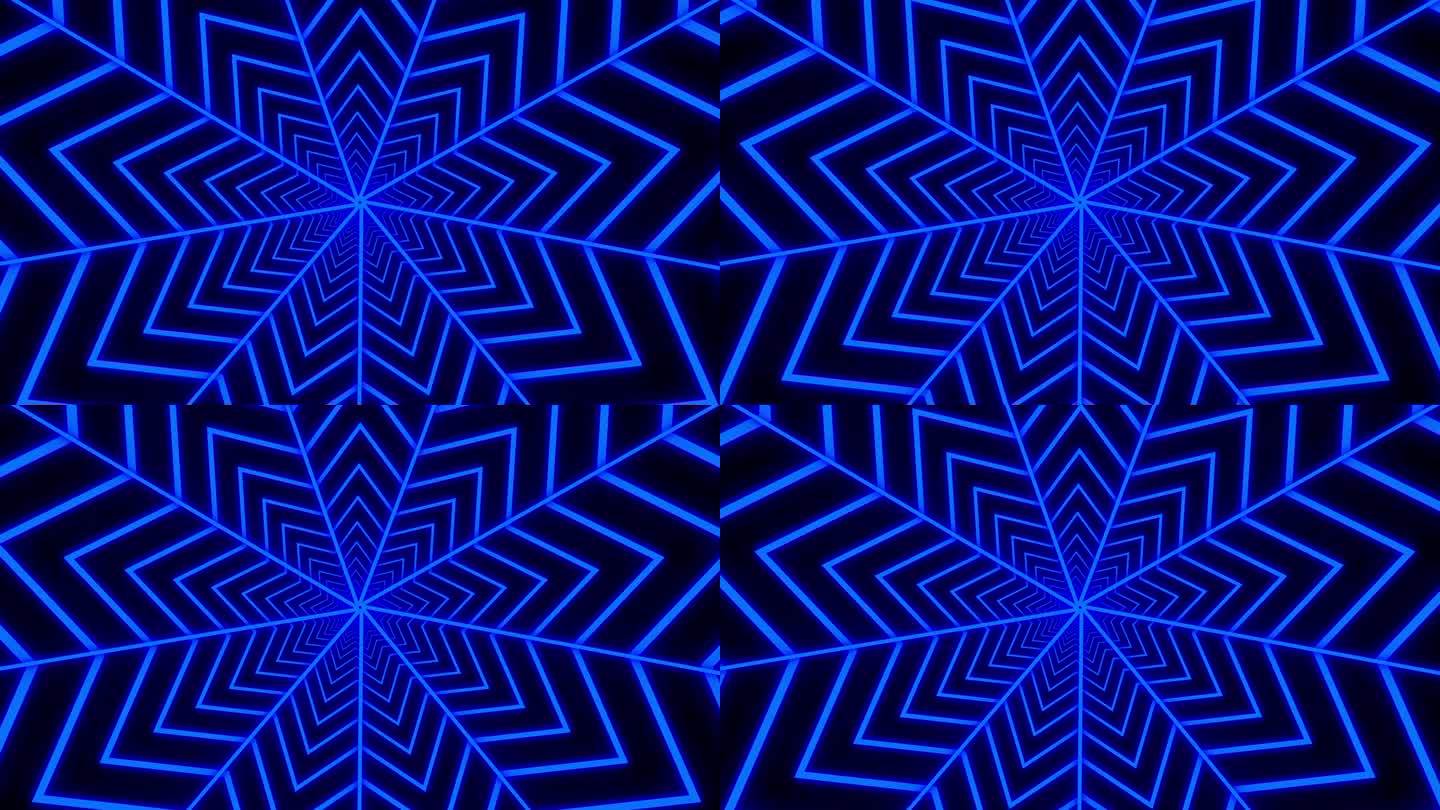 蓝色电路迷宫抽象背景与数字线条技术图案设计和无缝纹理插图