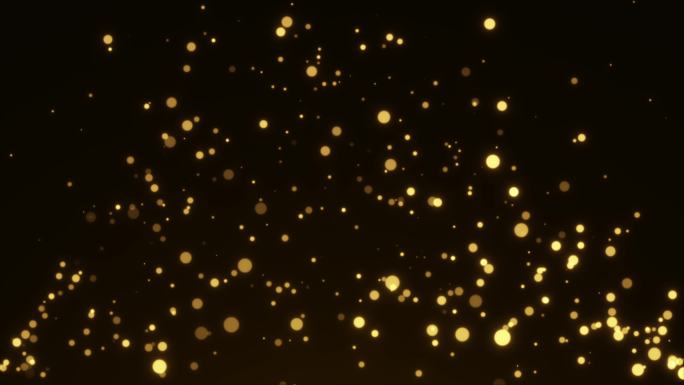 4k金色闪烁粒子 舞台背景片头透明通道
