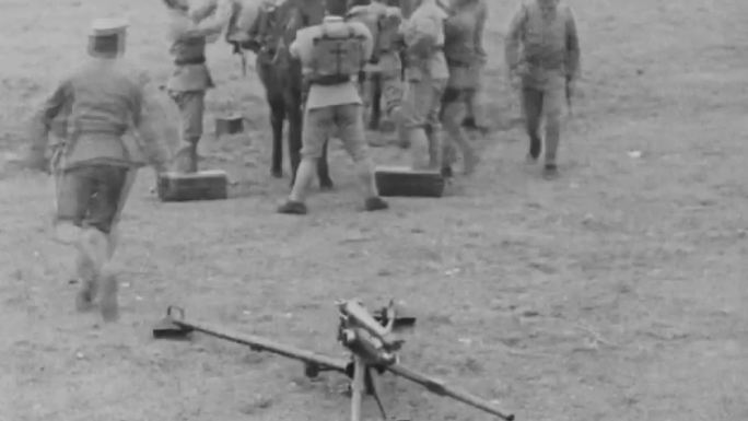 上世纪日军陆军学校 射击训练
