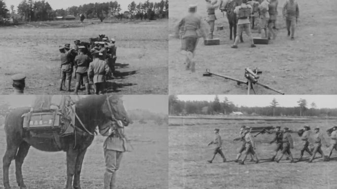 上世纪日军陆军学校 射击训练
