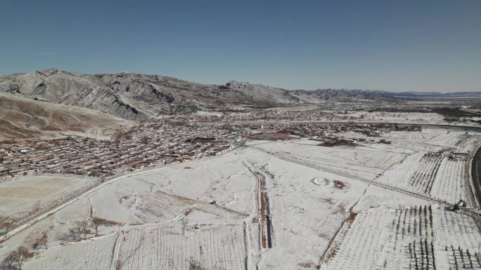 北方农村雪景高清视频各个角度