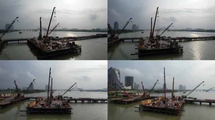 正在建设中的惠州鹅城大桥