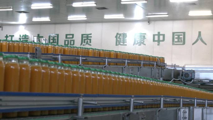 果汁饮料厂生产车间生产线