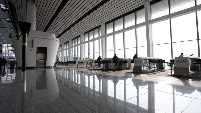 4K北京大兴国际机场候机楼空镜10