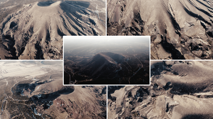 山西大同第四纪火山航拍