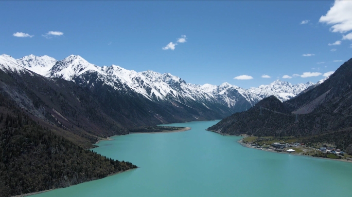 西藏 然乌湖 雪山湖泊 4K60