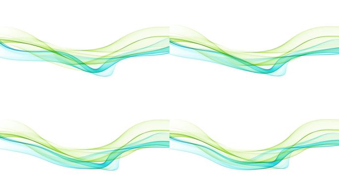 抽象蓝/绿线循环