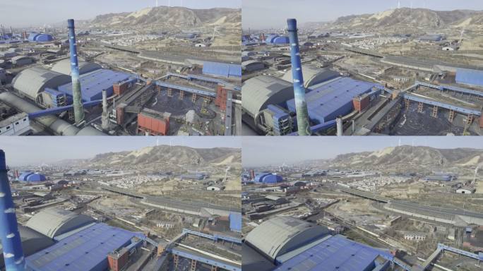 陕西韩城工业城市化工厂航拍32