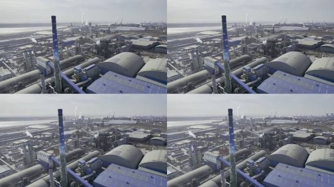 陕西韩城工业城市化工厂航拍30