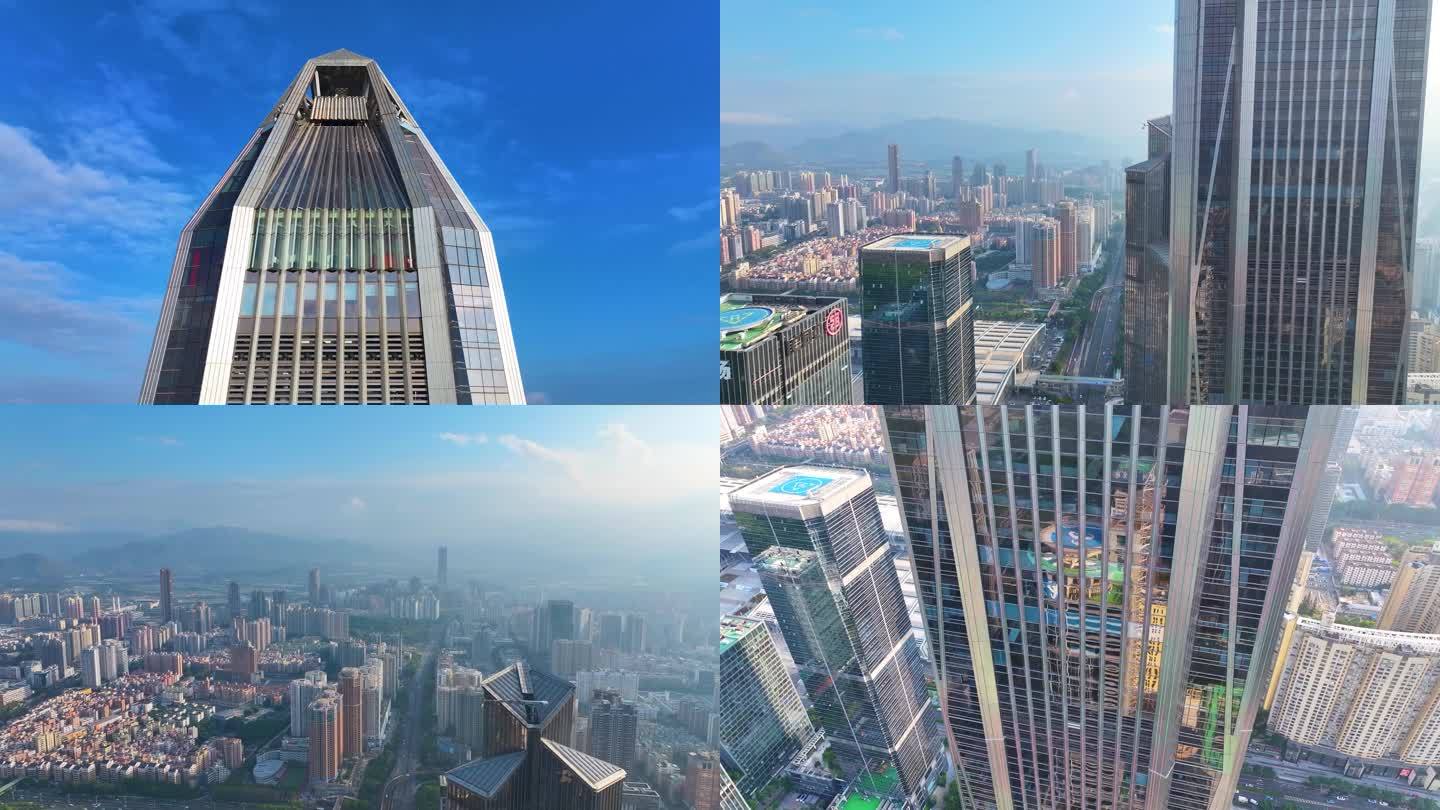 平安金融中心大厦深圳航拍城市地标高楼大厦