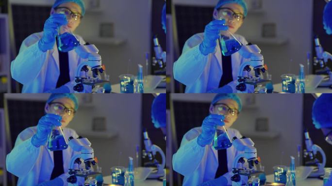 分析:在实验室对液体进行取样检查，看是否有不必要的沉淀物。