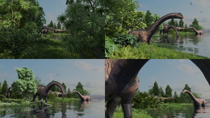 恐龙 侏罗纪 白垩纪 热带雨林 森林