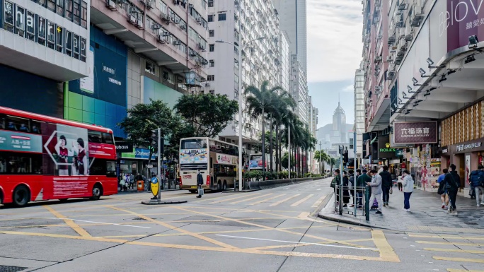 香港维多利亚港夜景延时风光