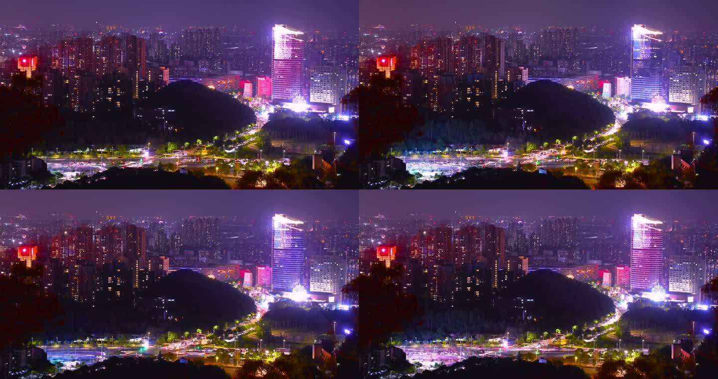 55-东城延时-旗峰公园路口夜景