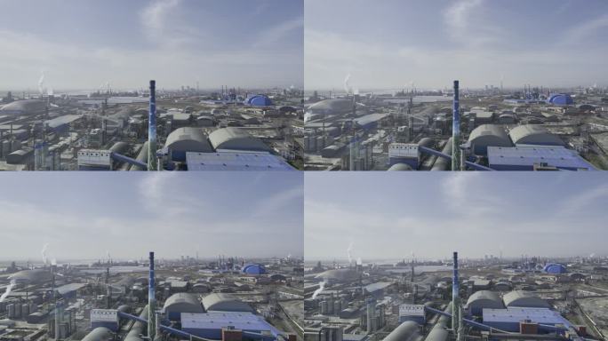 陕西韩城工业城市化工厂航拍28