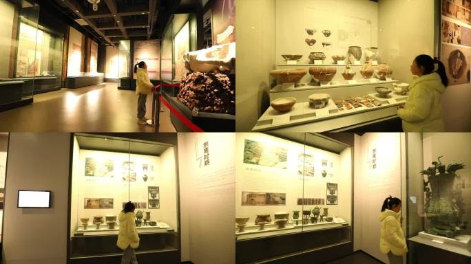 参观郑州市考古博物馆