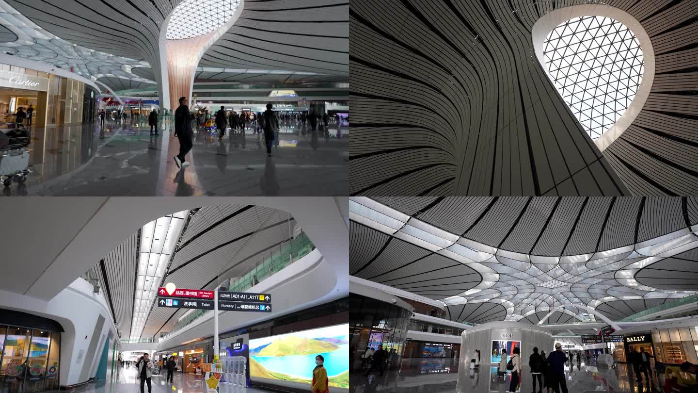 4K北京大兴国际机场候机楼空镜3