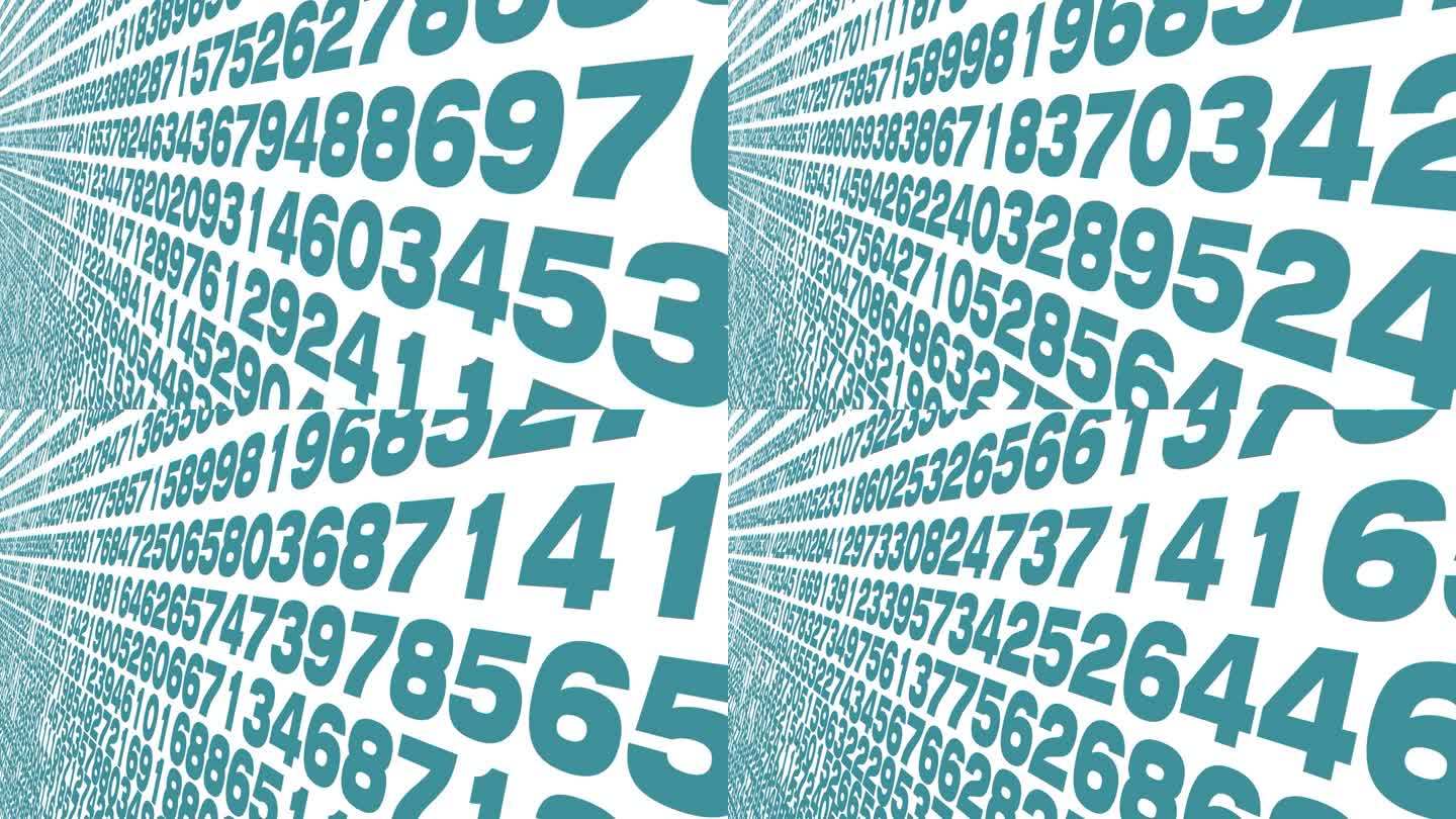 白底数字序列数字代码处理数据流和越来越多的机器学习算法预测复杂的组合