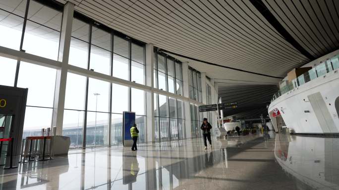 4K北京大兴国际机场候机楼空镜8