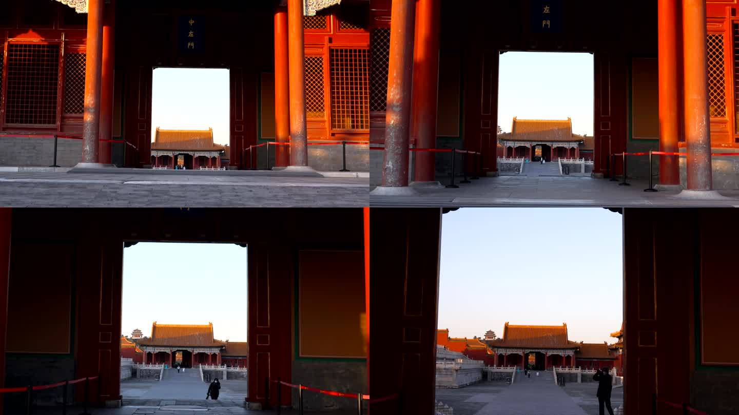冬天走过北京故宫中左门