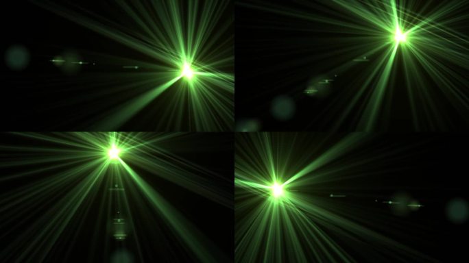 镜头光圈旋转绿光。