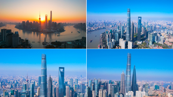4k上海城市航拍