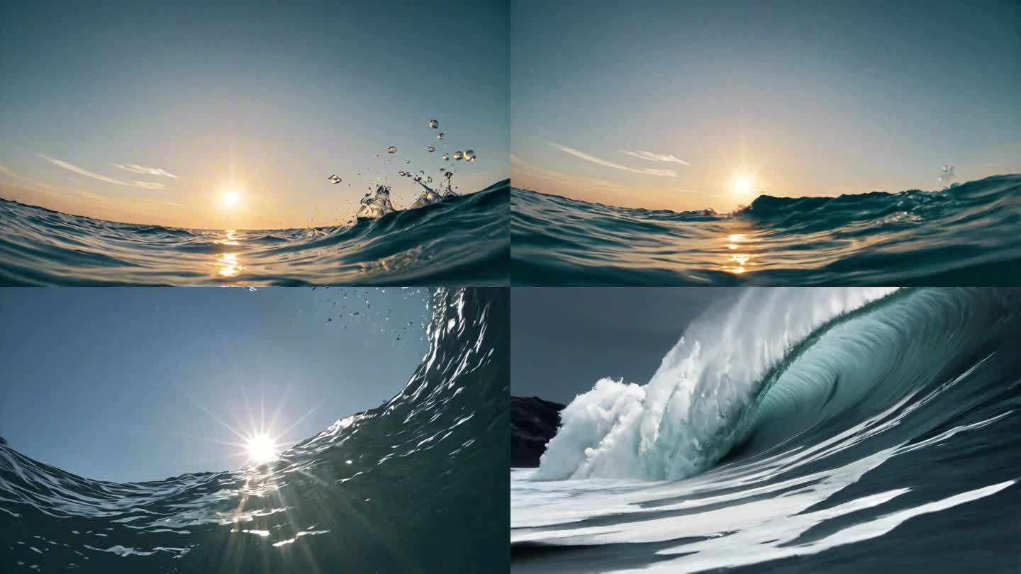 海洋海浪多角度拍摄合集